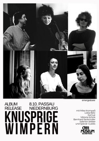 KNUSPRIGE WIMPERN _ CD-RELEASE "EMERGE & SEE" im Cafe Museum